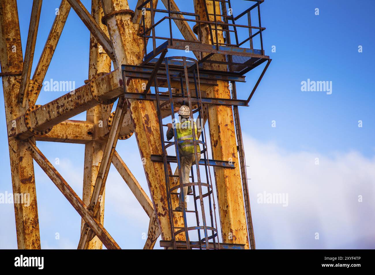Staff climbing hi-res stock photography and images - Alamy