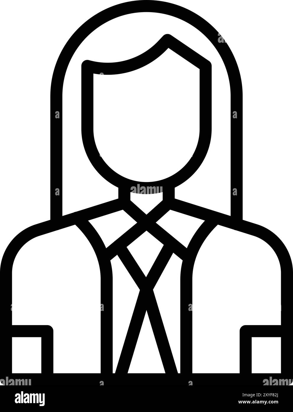 Company Secertary Vector Icon Design Illustration Stock Vector