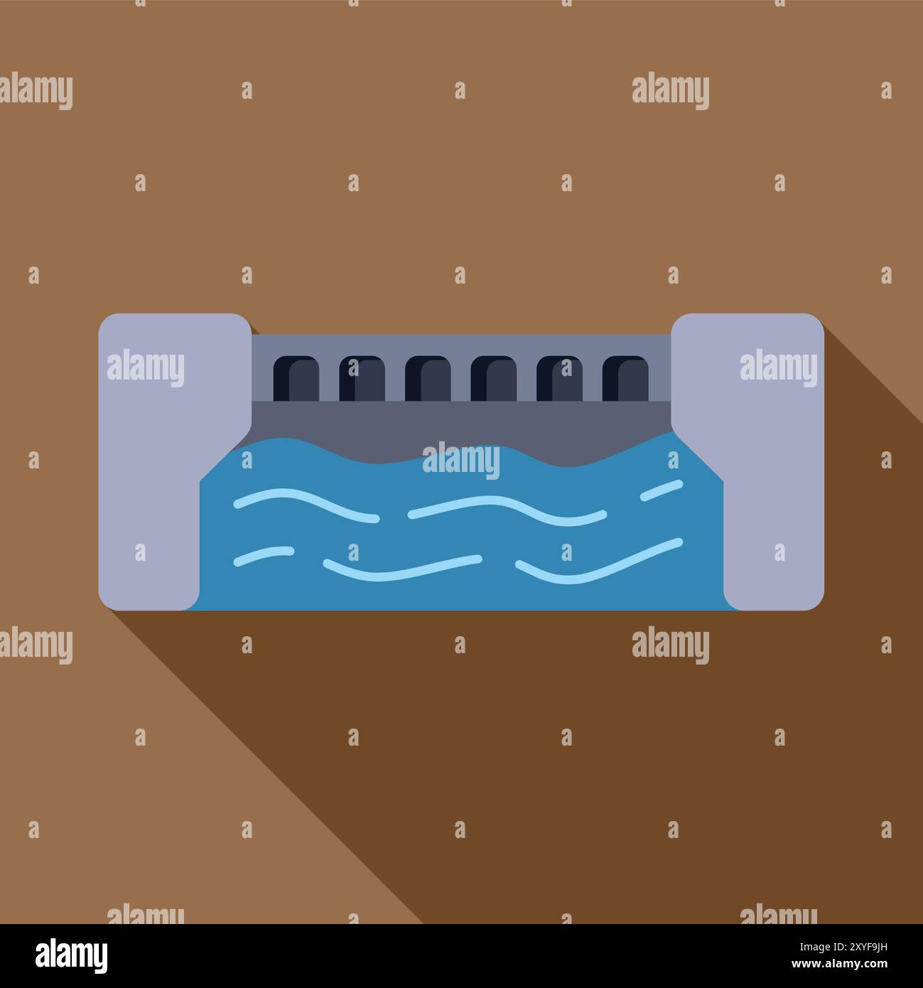 Hydroelectric power plant dam generating clean energy using the power ...