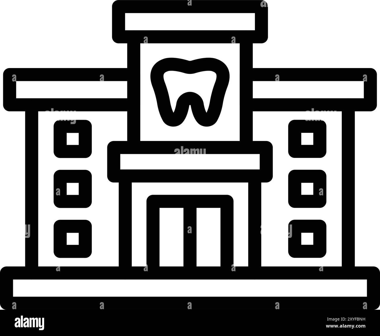 Dental Clinic Vector Icon Design Illustration Stock Vector Image & Art ...