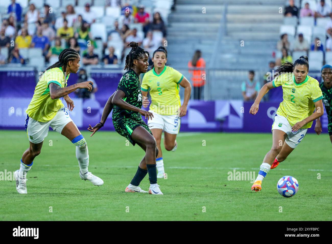 PARIS, FRANCE - JULY 25: Esther Okoronkwo of Nigeria and Antonia Silva ...