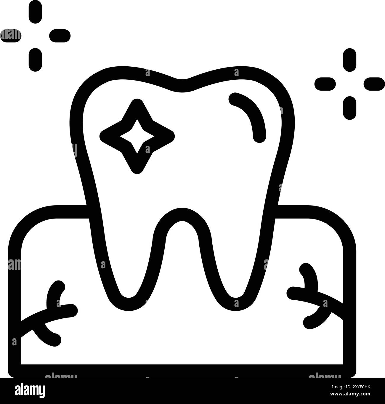 Tooth Hygiene Vector Icon Design Illustration Stock Vector
