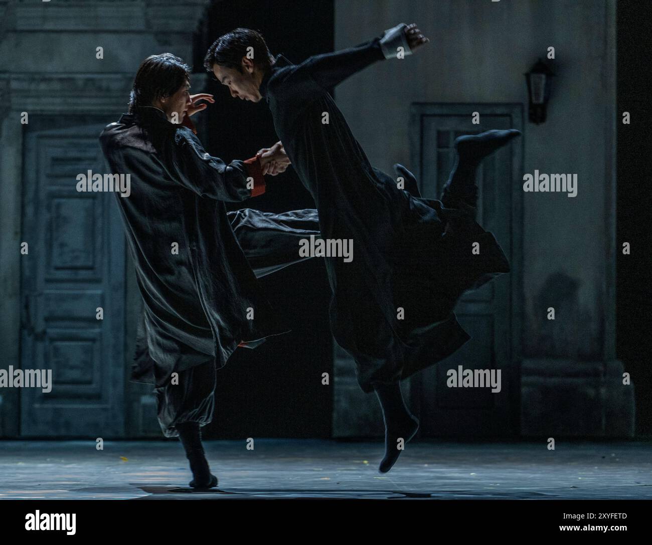 sadlers-wells-london-uk-29th-aug-2024-the-fight-scene-performers