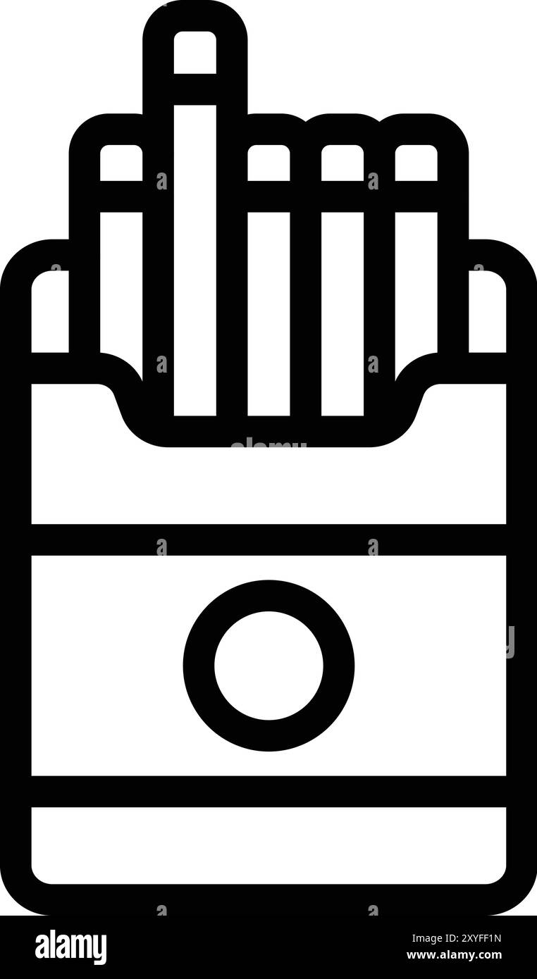 Cigarette clipart Black and White Stock Photos & Images
