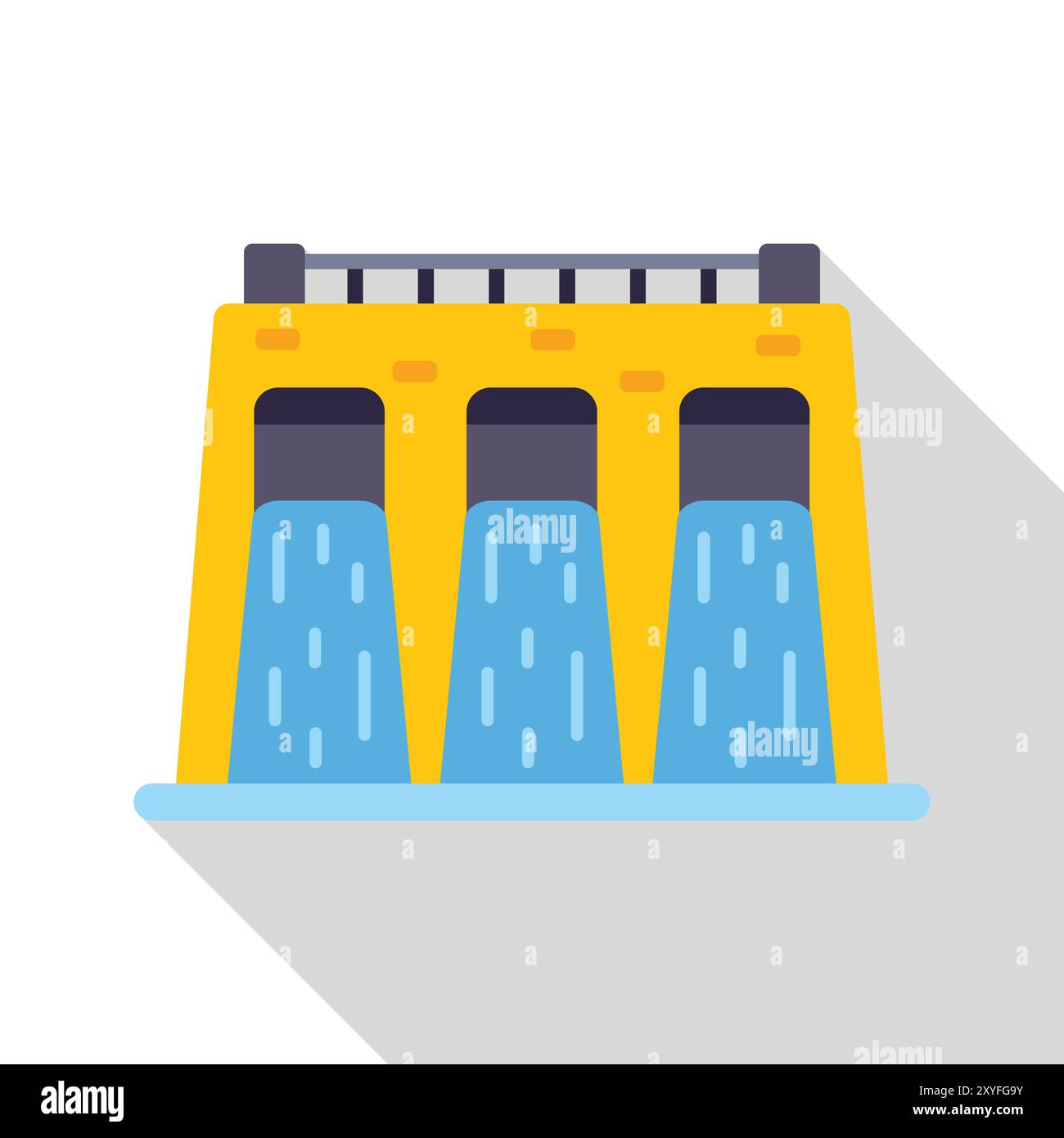 Hydroelectric power plant generating clean energy using the power of ...