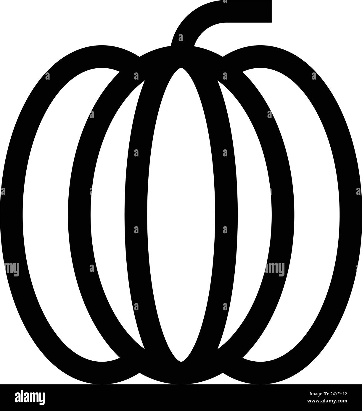 Pumpkin Vector Icon Design Illustration Stock Vector