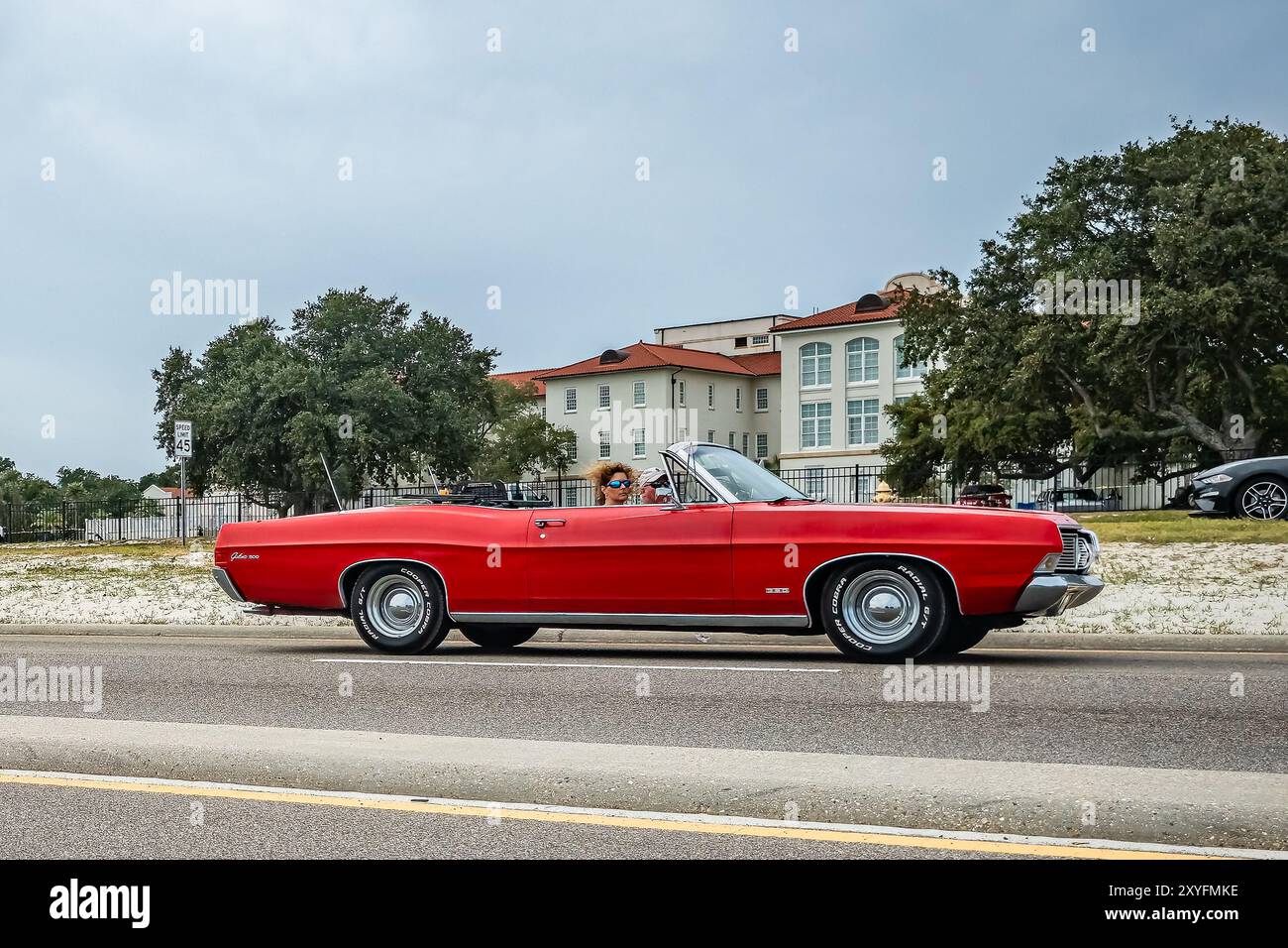 Gulfport, MS - October 05, 2023: Wide angle side view of a 1968