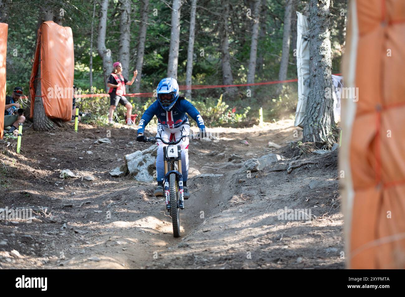 Pal Arinsal, Andorra August 29 2024 Dakotah Norton of USA in the
