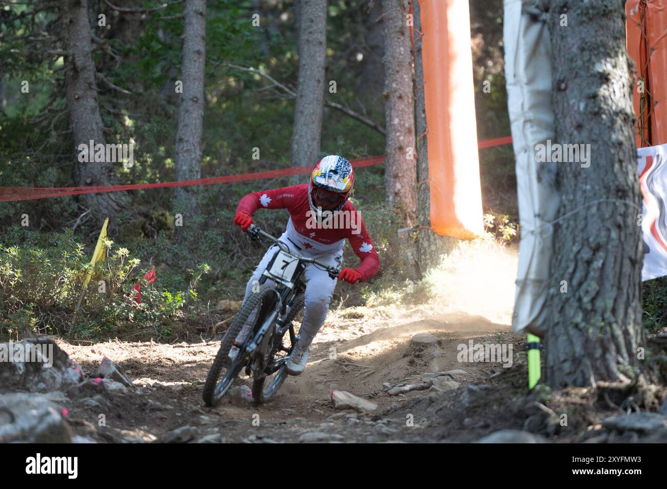 Pal Arinsal, Andorra August 29 2024 Finn Iles of Canada in the UCI