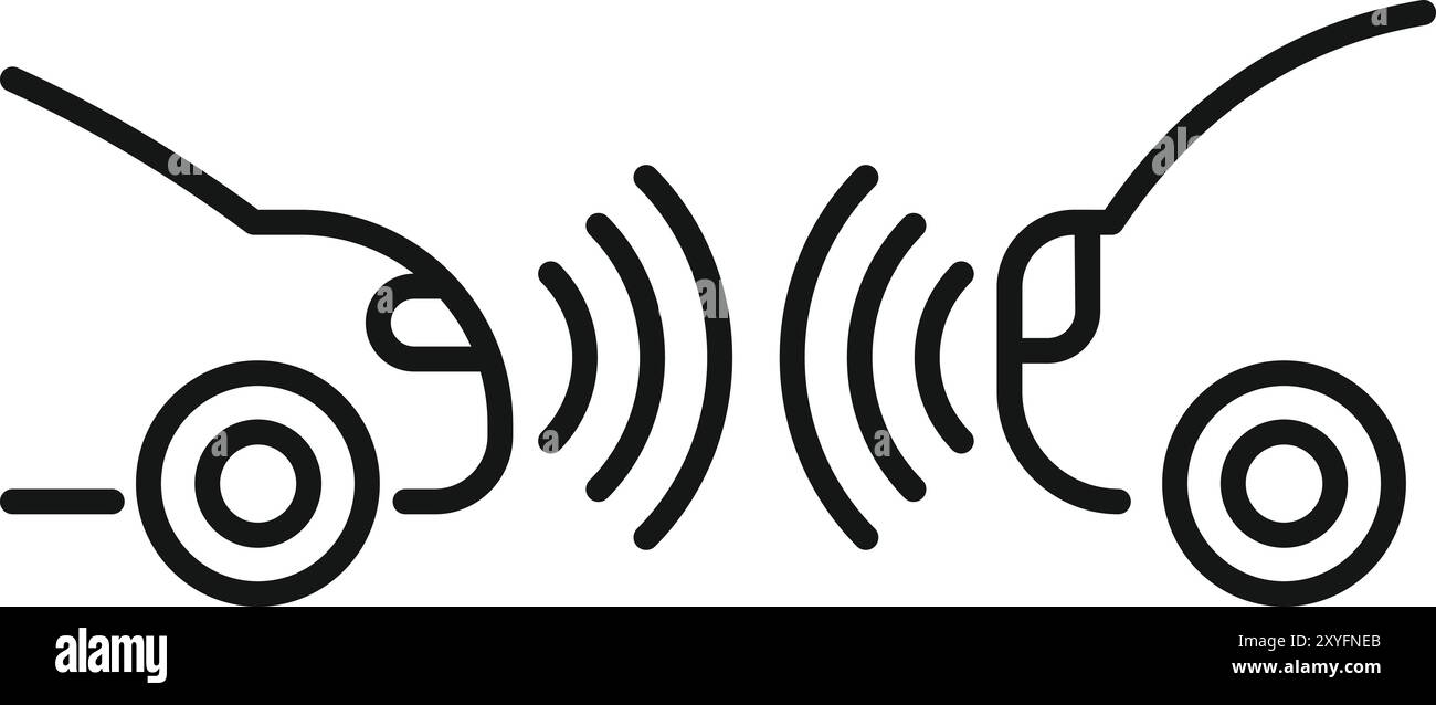 Avoid collision Stock Vector Images - Alamy