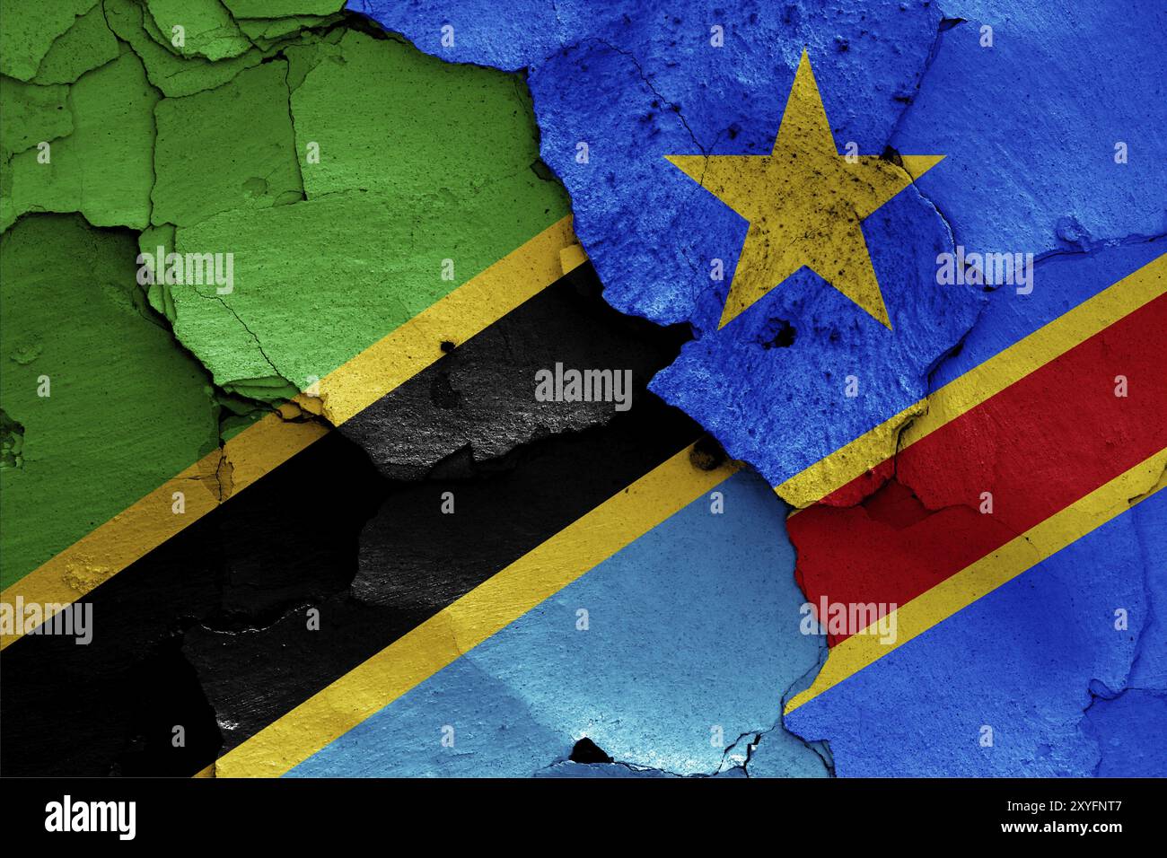 Dr congo tanzania flag hi-res stock photography and images - Alamy