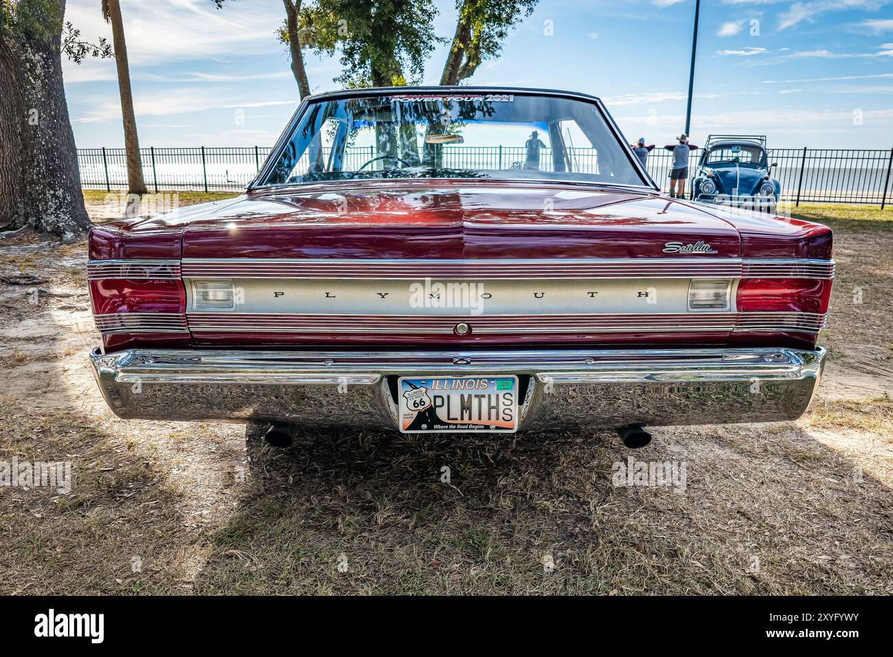Gulfport, MS - October 07, 2023: High perspective rear view of a