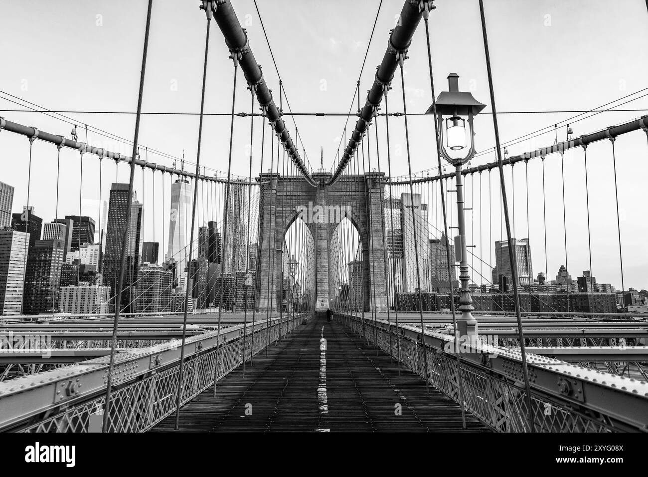 architecture of historic bridge in brooklyn. new york bridge connecting