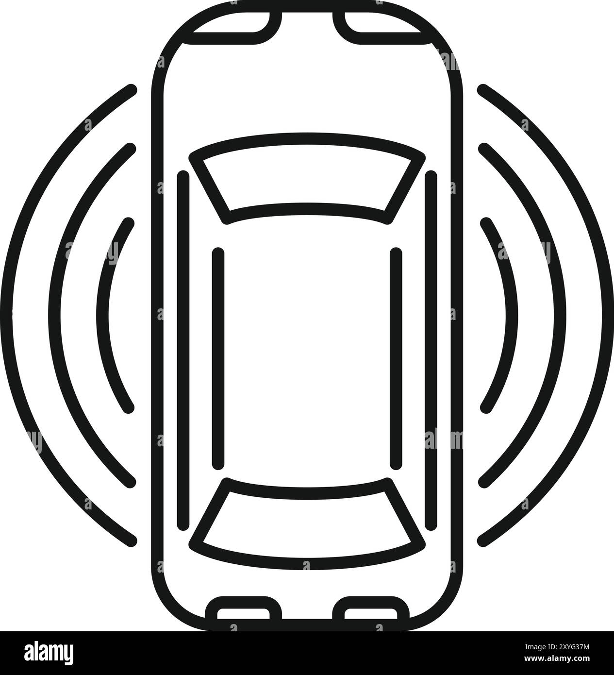 Radar safety sensors Stock Vector Images - Alamy