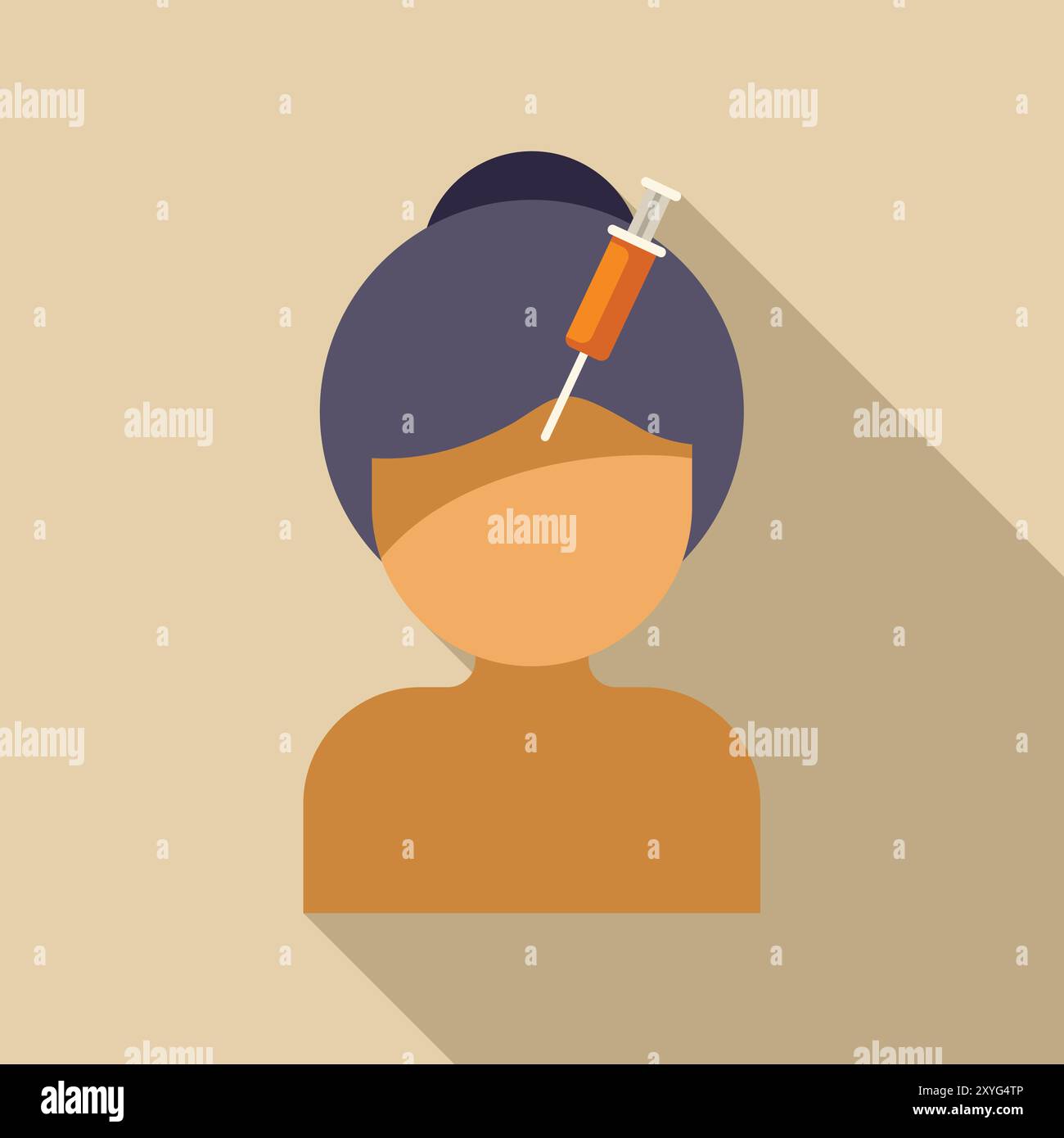Botox injection woman in cosmetic Stock Vector Images - Alamy
