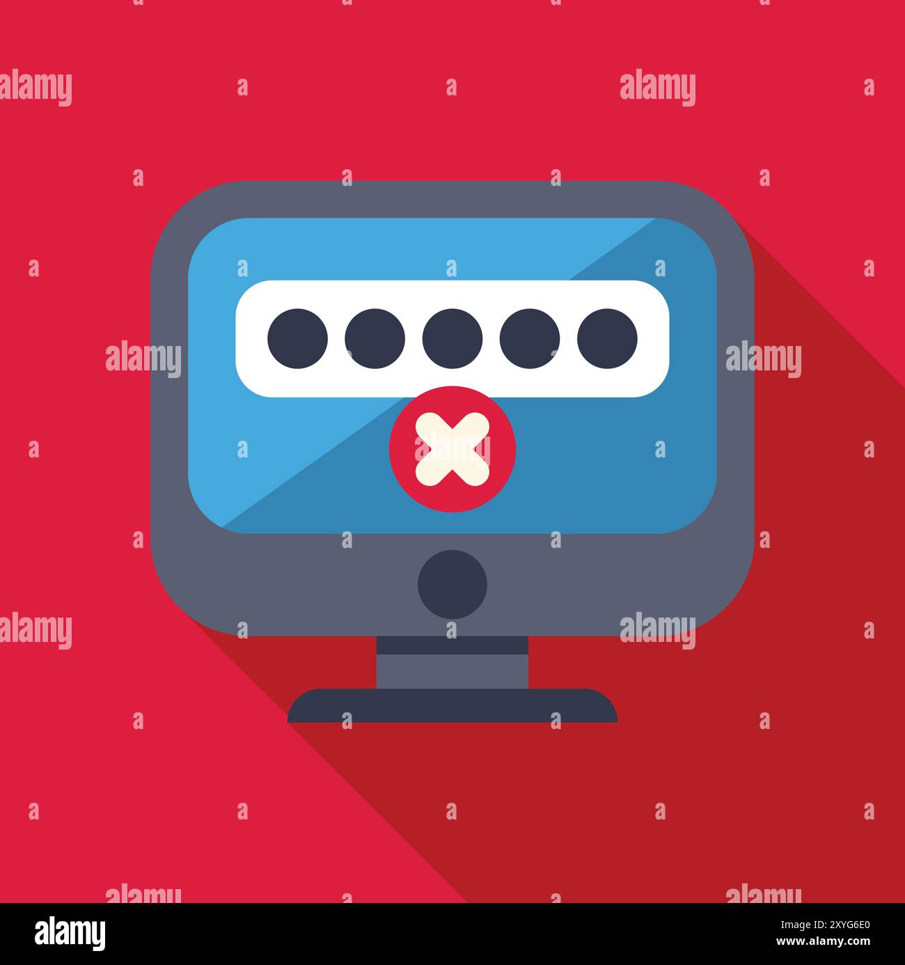 Login screen error Stock Vector Images - Alamy