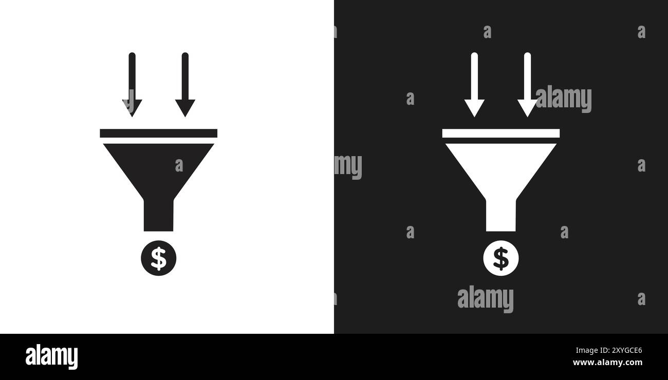 Sales pipeline vector vectors Stock Vector Images - Alamy
