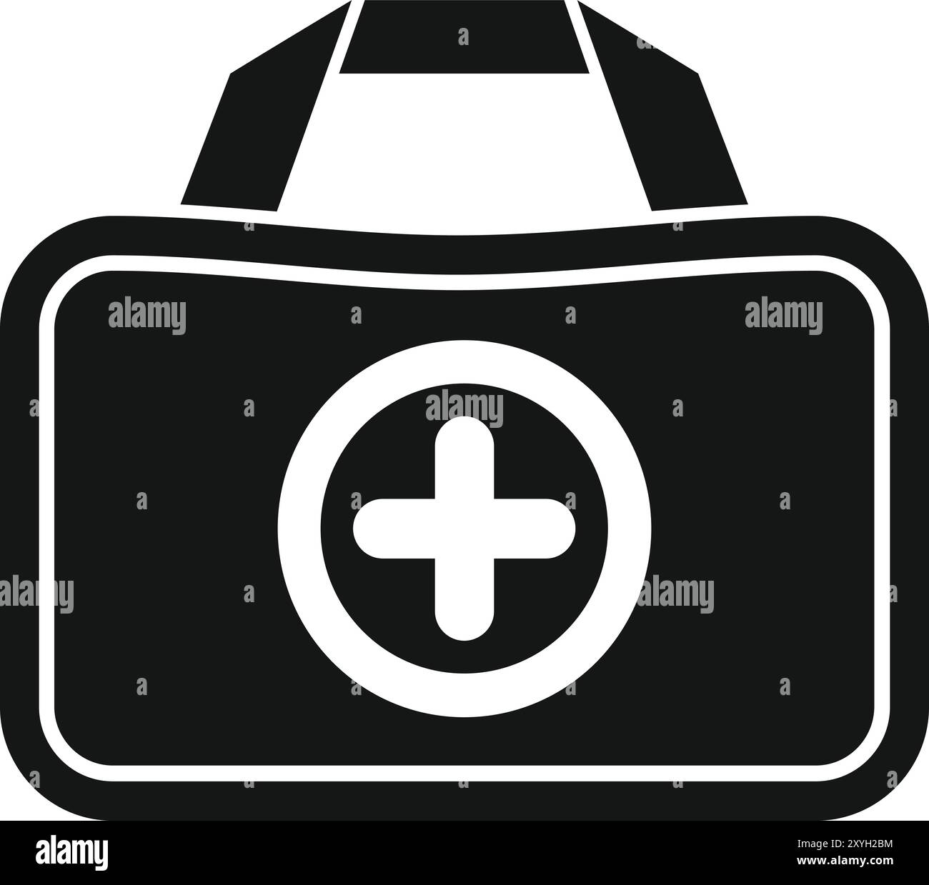 First aid kit icon in simple style isolated on white background Stock ...