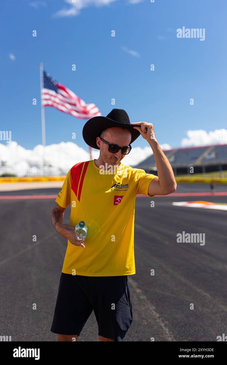 Austin, Etats Unis. 29th Aug, 2024. KUBICA Robert (pol), AF Austin, Etats Unis. 29th Aug, 2024. KUBICA Robert (pol), AF