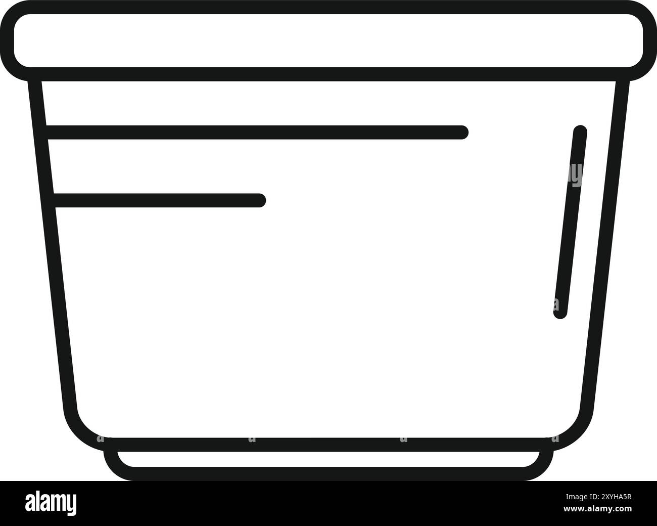 Houseplant ceramic pot empty Black and White Stock Photos & Images - Alamy
