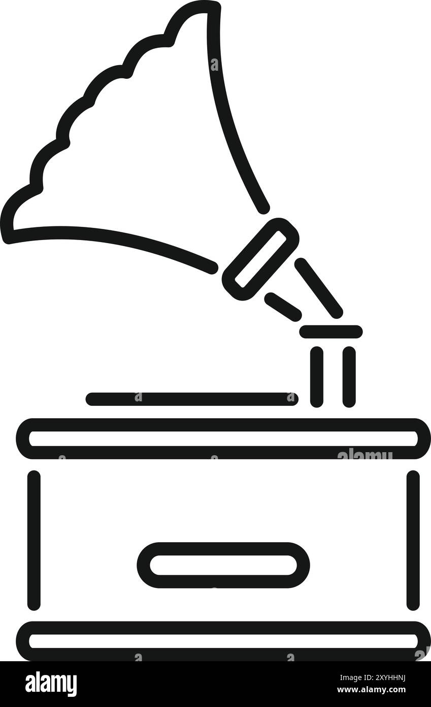 Early phonograph stock vector images alamy