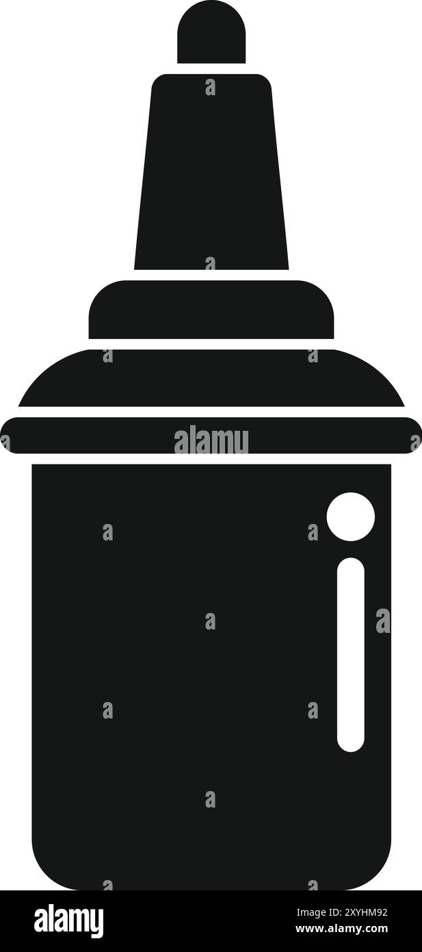 Modern electric kettle icon in simple style isolated on white background for any web design Stock Vector
