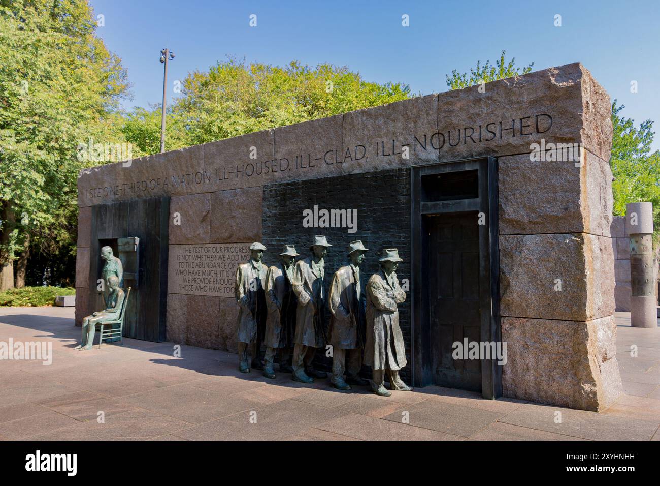 The Franklin Delano Roosevelt Memorial In Washington DC USA Stock the-franklin-delano-roosevelt-memorial-in-washington-dc-usa-stock