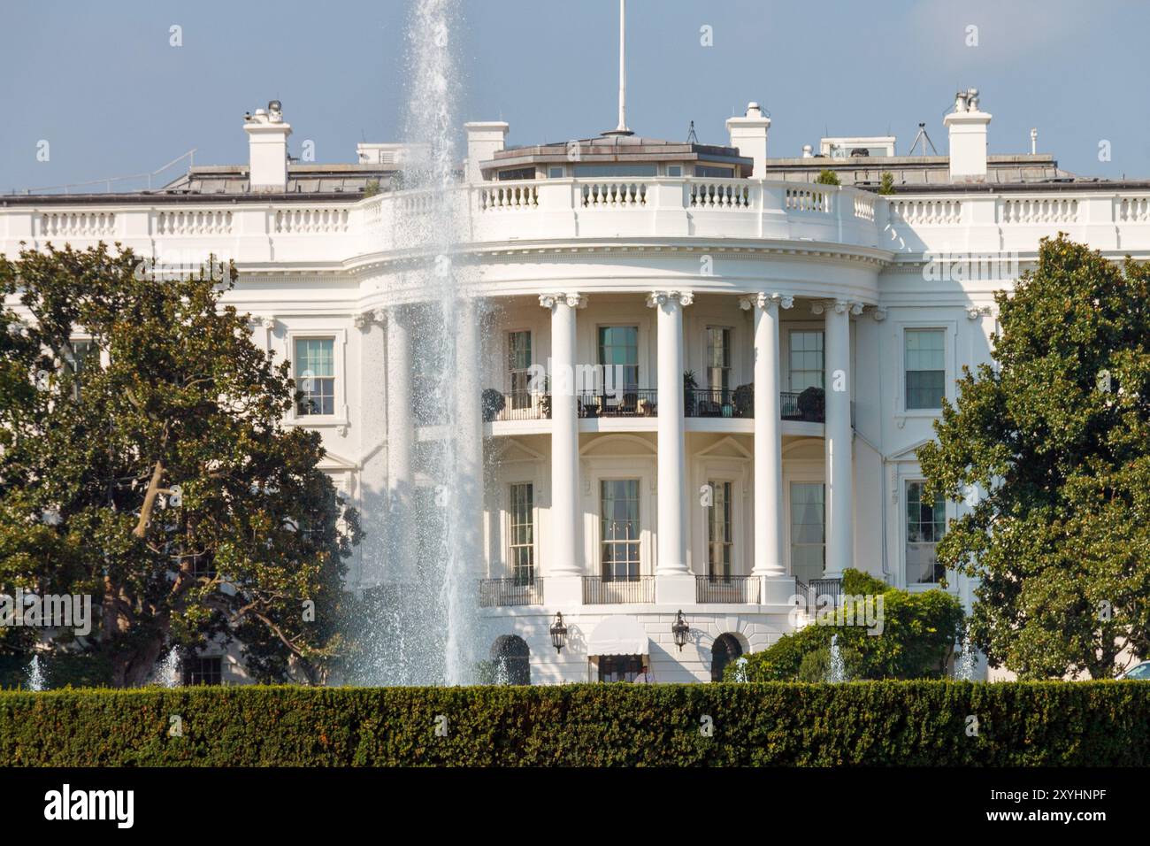 Washington dc skyline white house hi-res stock photography