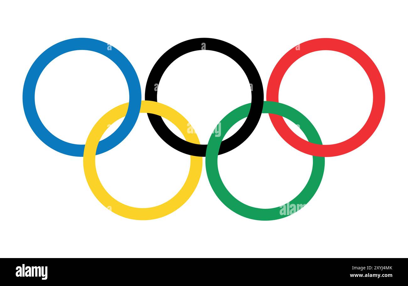 Olympics rings symbol sign Stock Vector Images Alamy