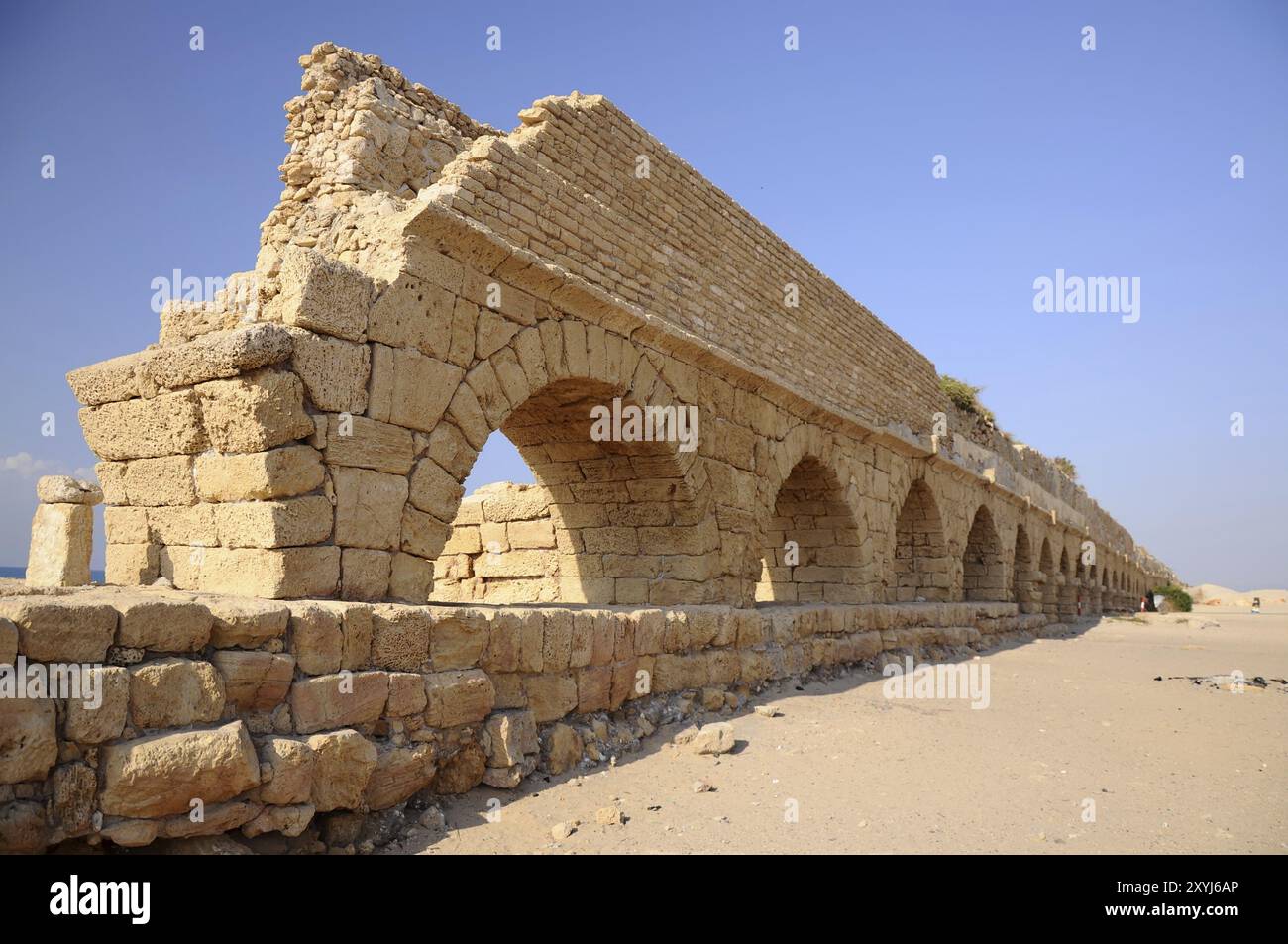 Roman Arches in Cesarea Stock Photo - Alamy