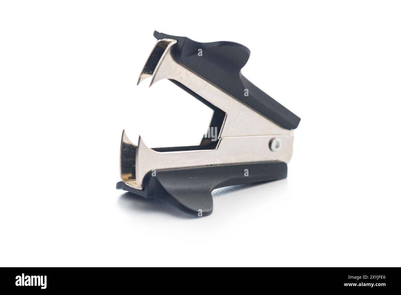 Staple remover isolated on a white background. Stock Photo