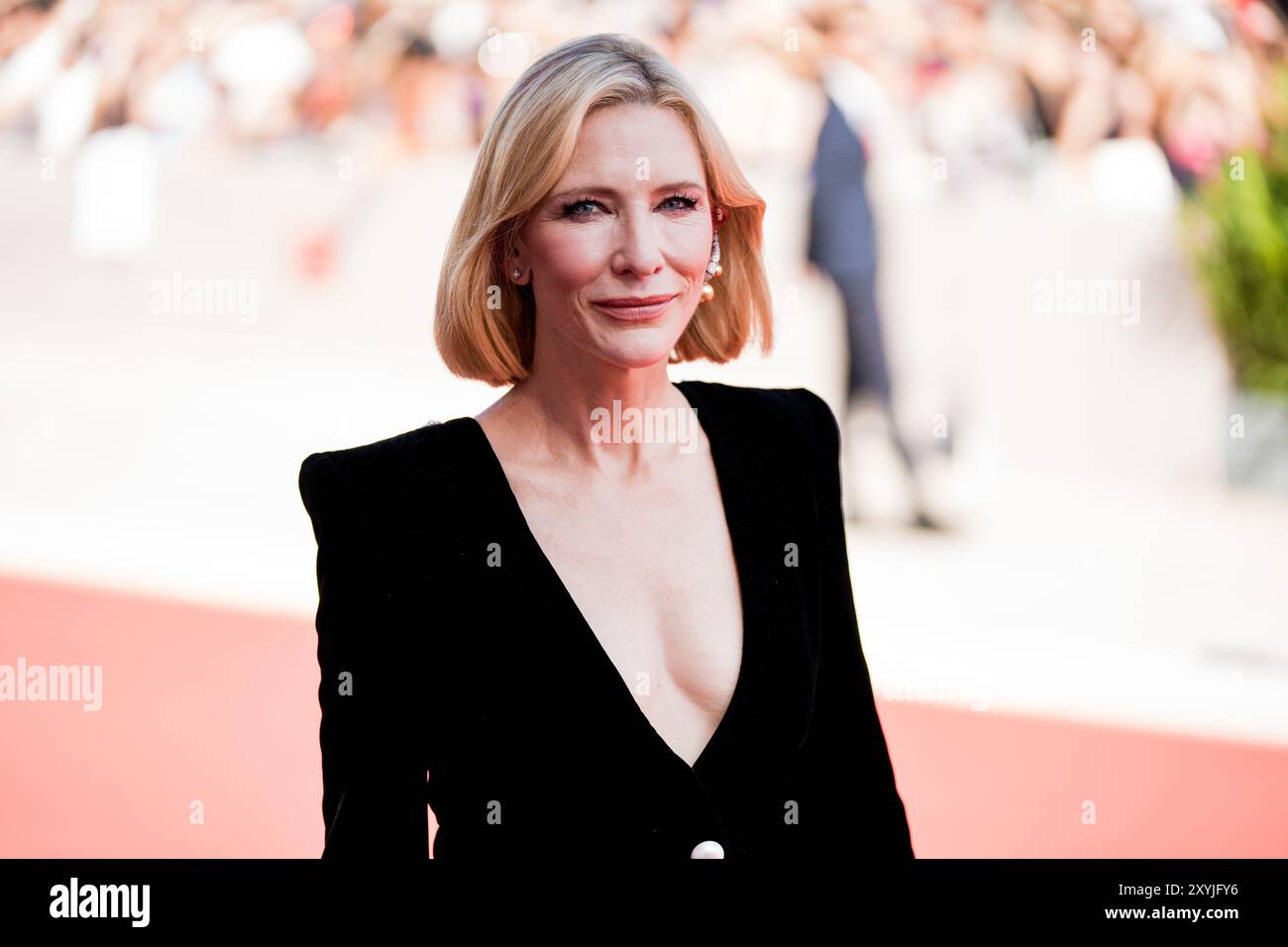 VENICE, ITALY AUGUST 29 2024 Cate Blanchett attend the red carpet