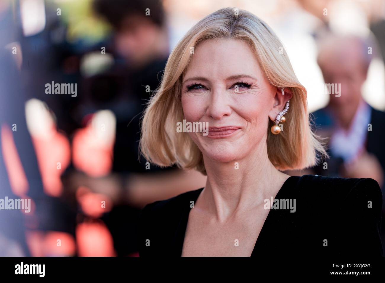 VENICE, ITALY AUGUST 29 2024 Cate Blanchett attend the red carpet