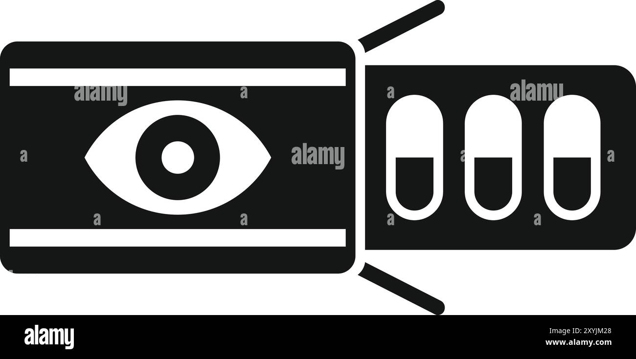 Eye tracking icon vector Cut Out Stock Images & Pictures - Alamy