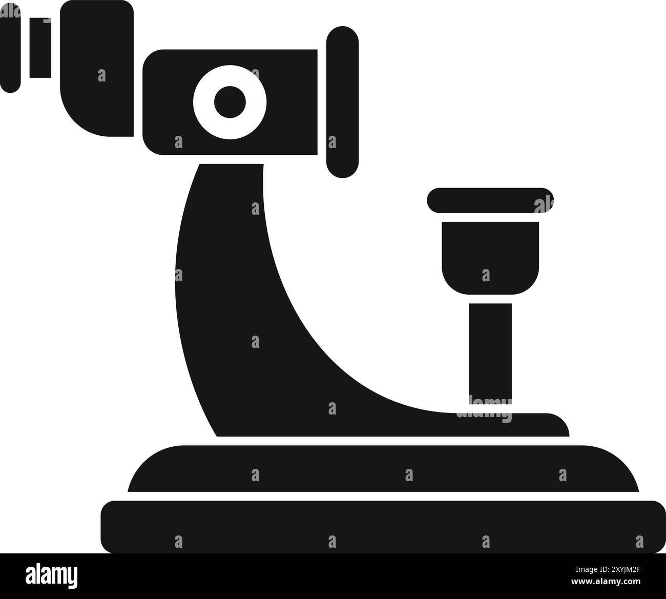 Professional during eye examination Cut Out Stock Images & Pictures - Alamy