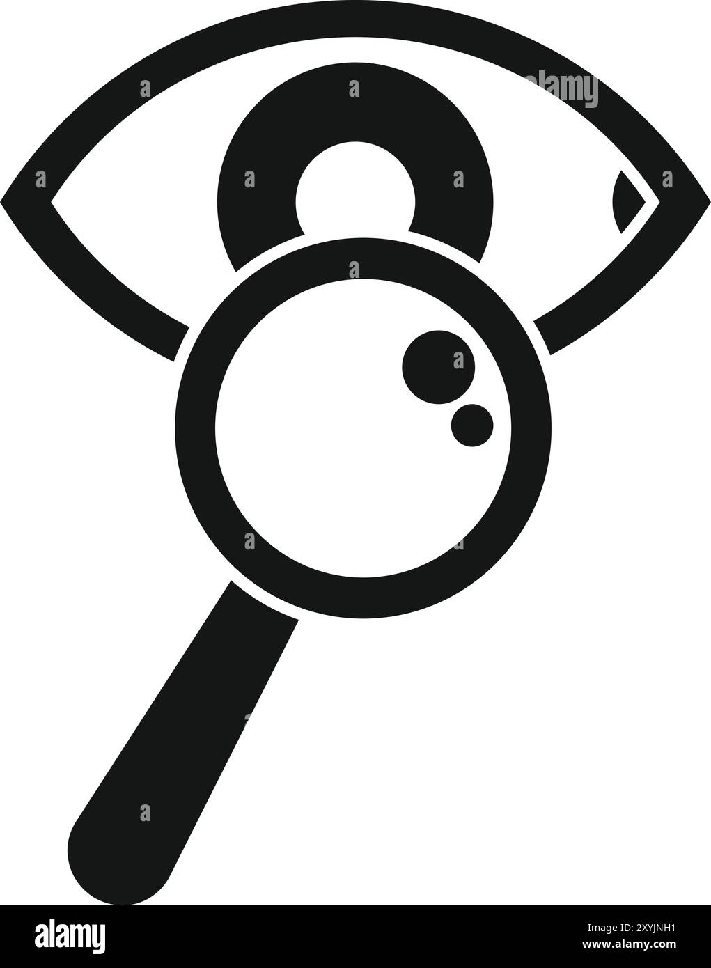 Eye examine Stock Vector Images - Alamy