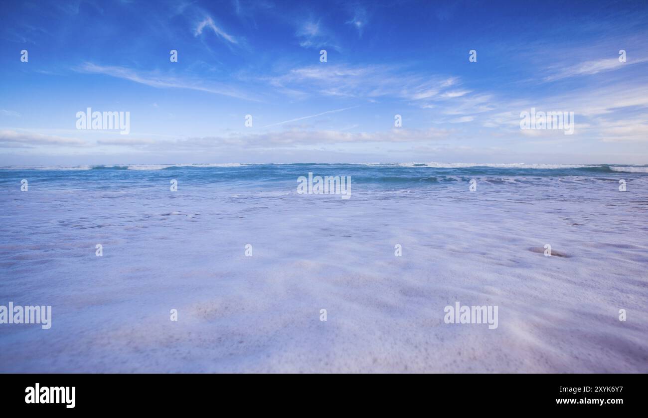 Waves crash onto beach hi-res stock photography and images - Alamy
