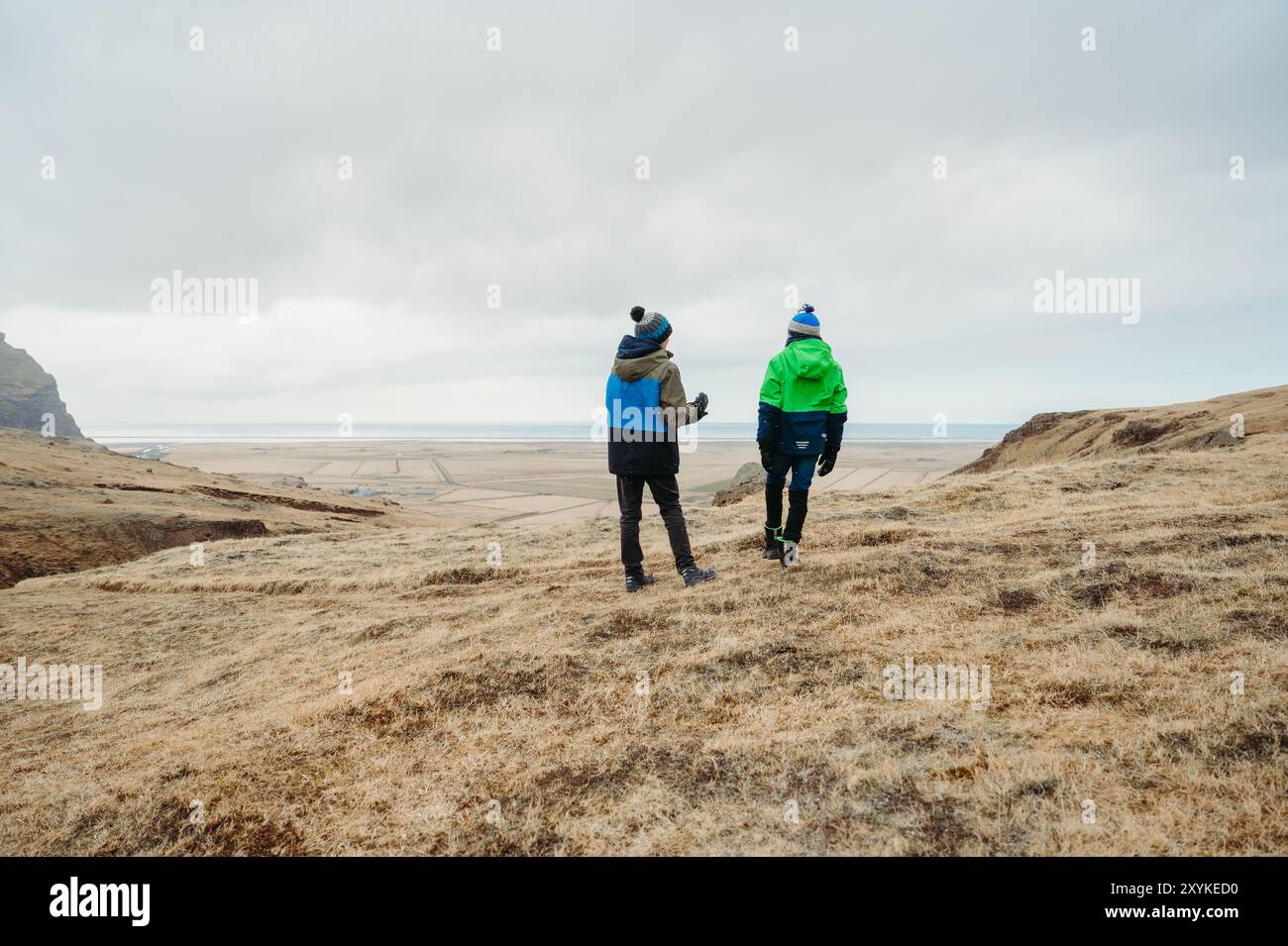 Family hiking through spring hi-res stock photography and images - Alamy