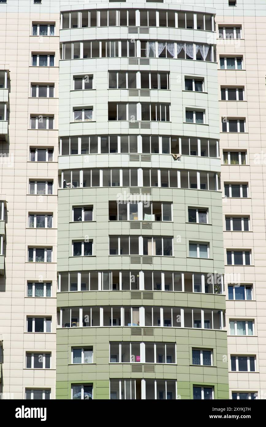 A Facade of a modern apartment building Stock Photo - Alamy