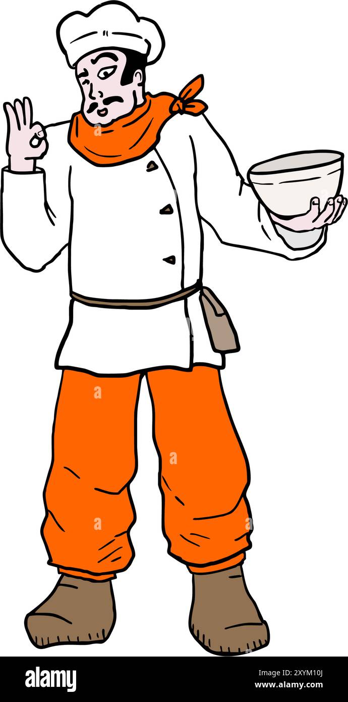 chef illustration Stock Vector