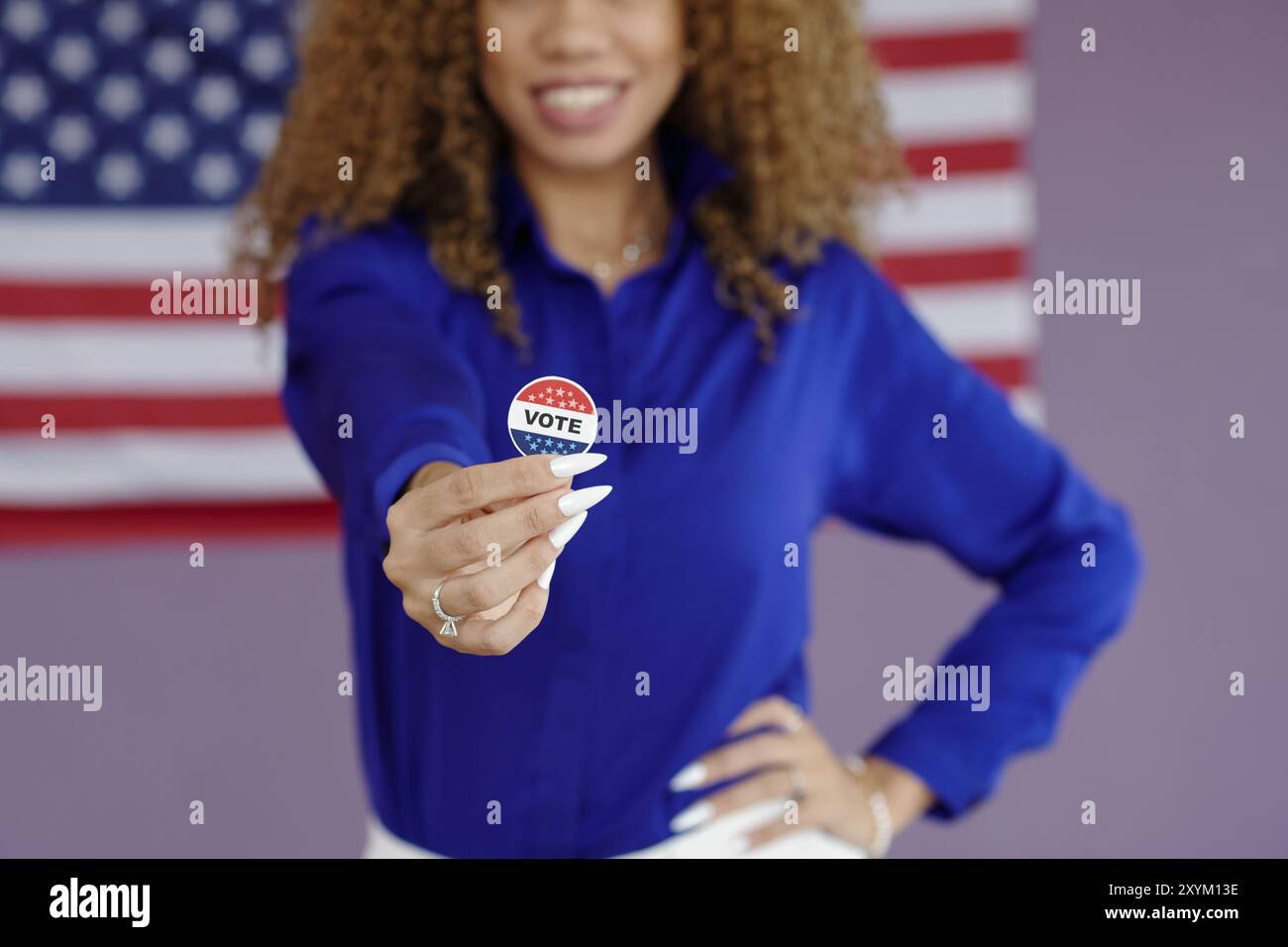 Hispanic voting young hi-res stock photography and images - Alamy