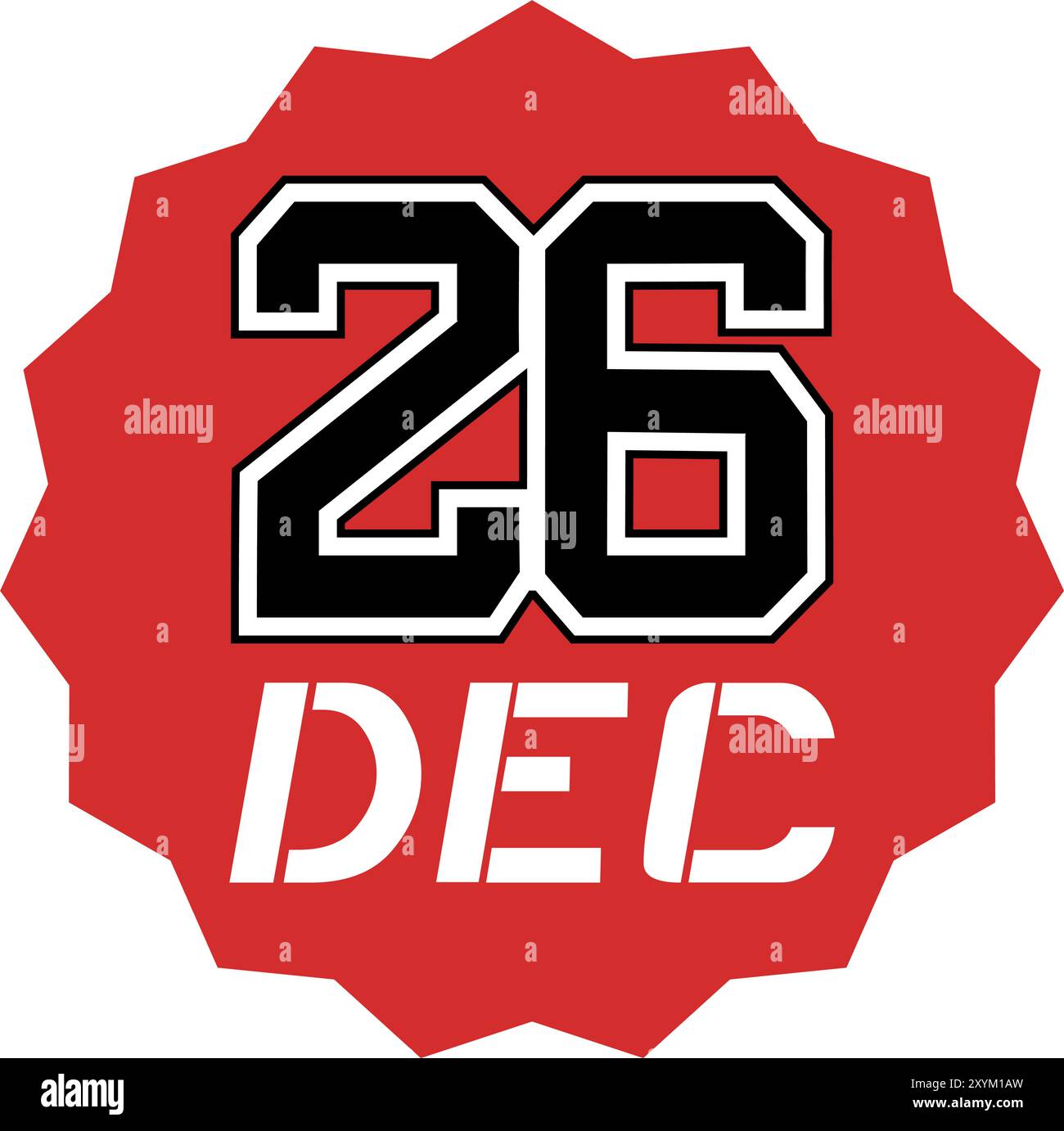 Boxing day symbol Stock Vector