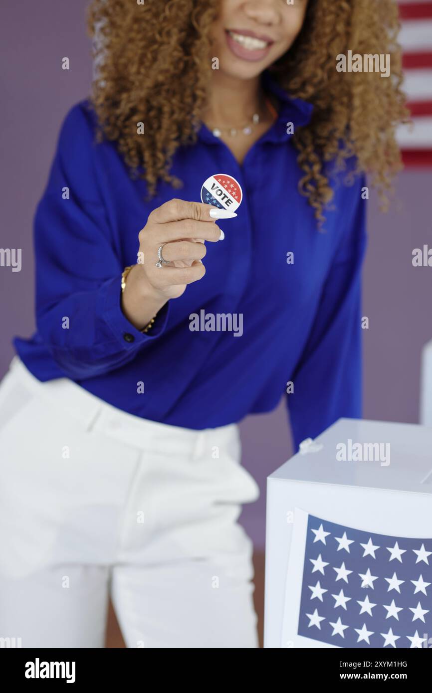 Voting badge hi-res stock photography and images - Alamy