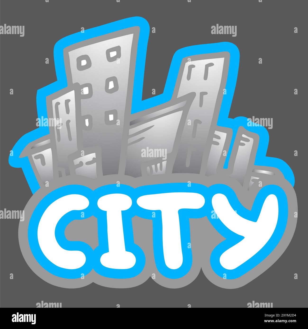 City build Stock Vector