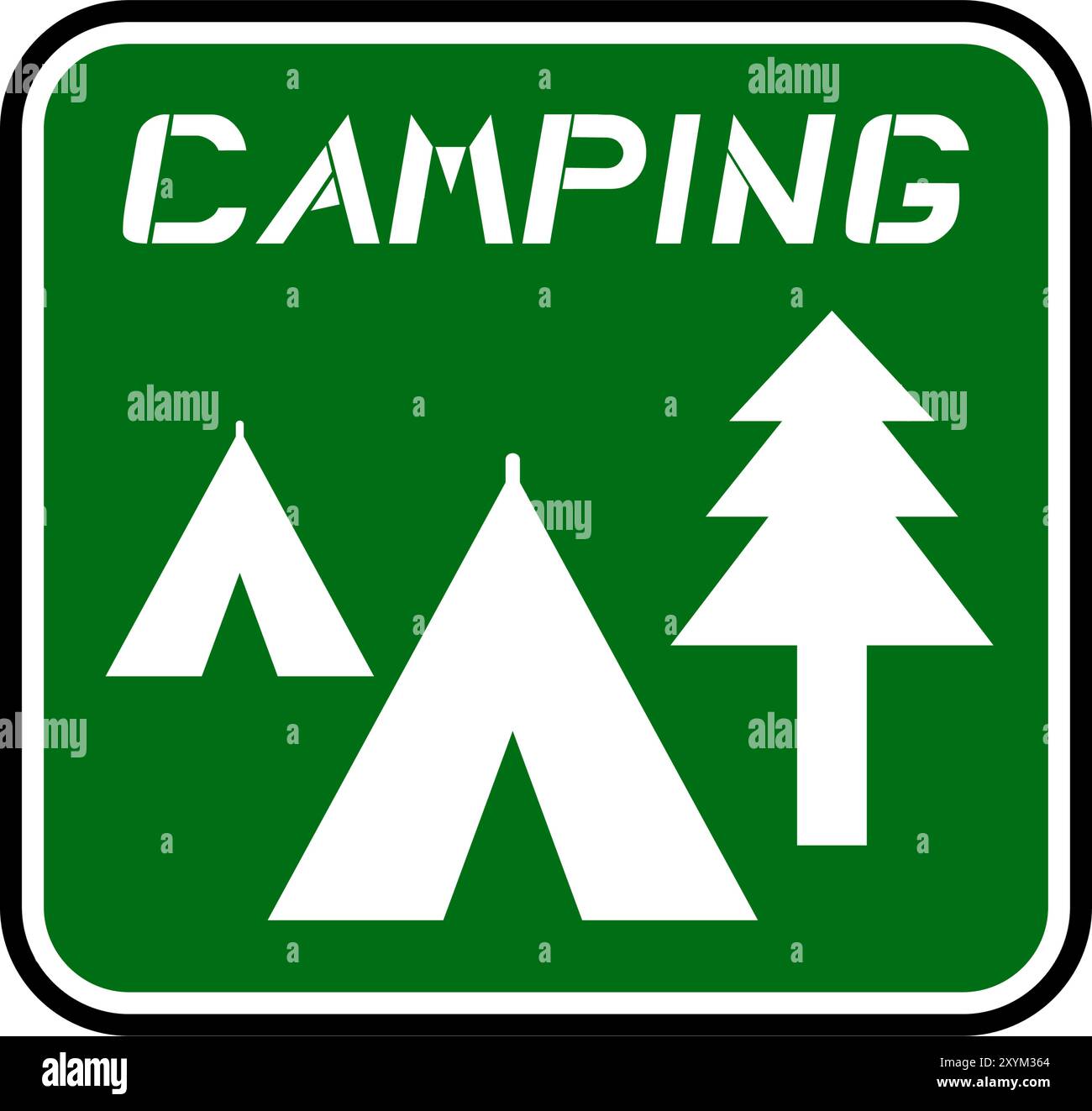 Icon camping Stock Vector