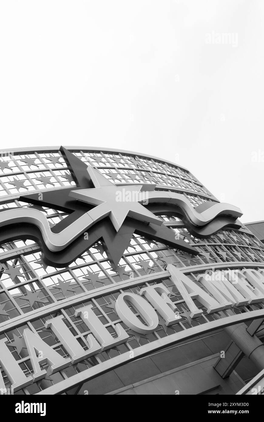 Mall of America sign in Bloomington, Minnesota, USA. The iconic shopping center, established in 1992. Stock Photo