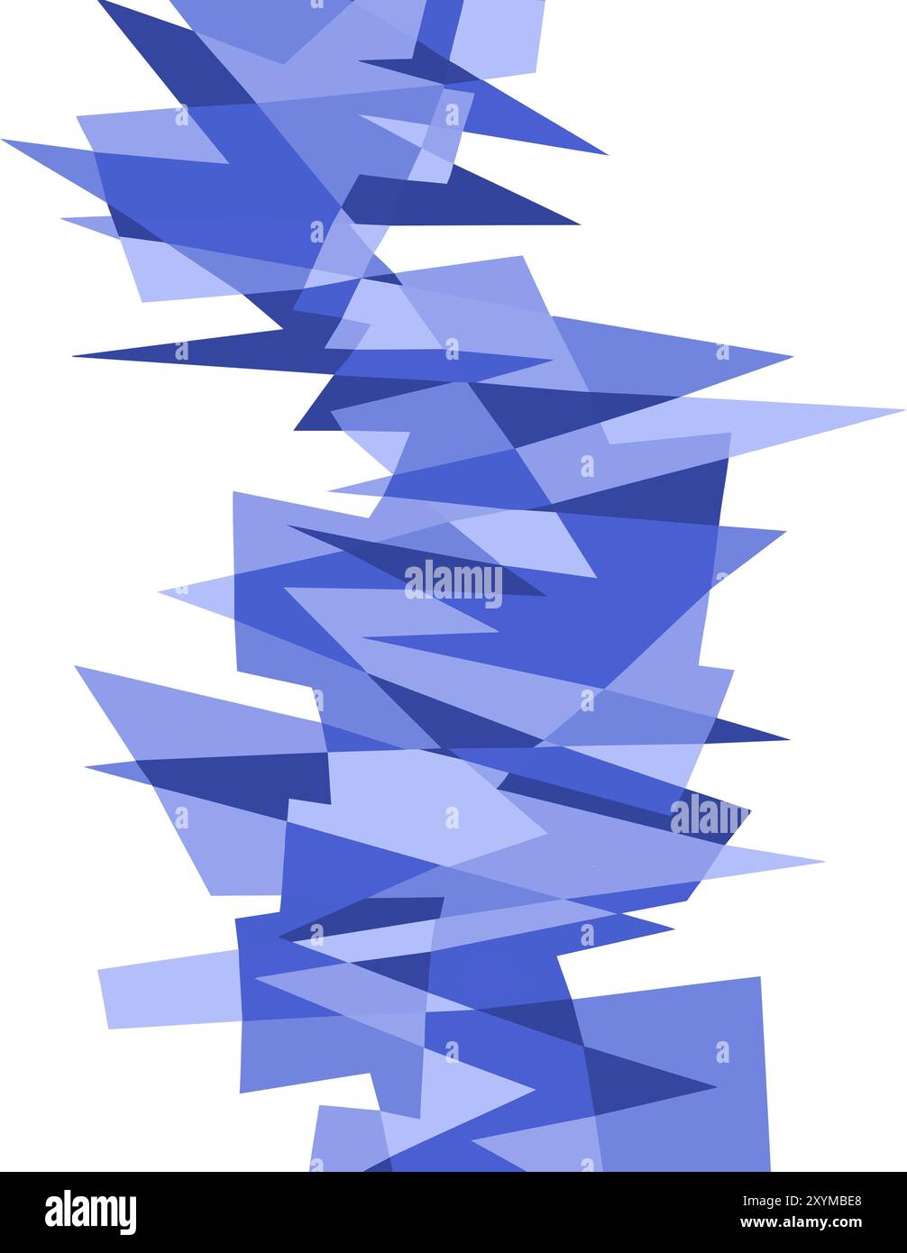 Abstract blue geometric pattern on white background Stock Photo - Alamy