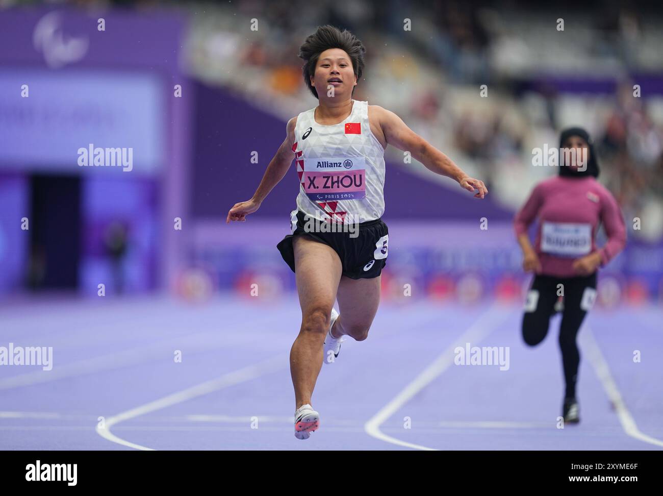 August 30 2024: Xia Zhou of People's Republic of China in action in ...