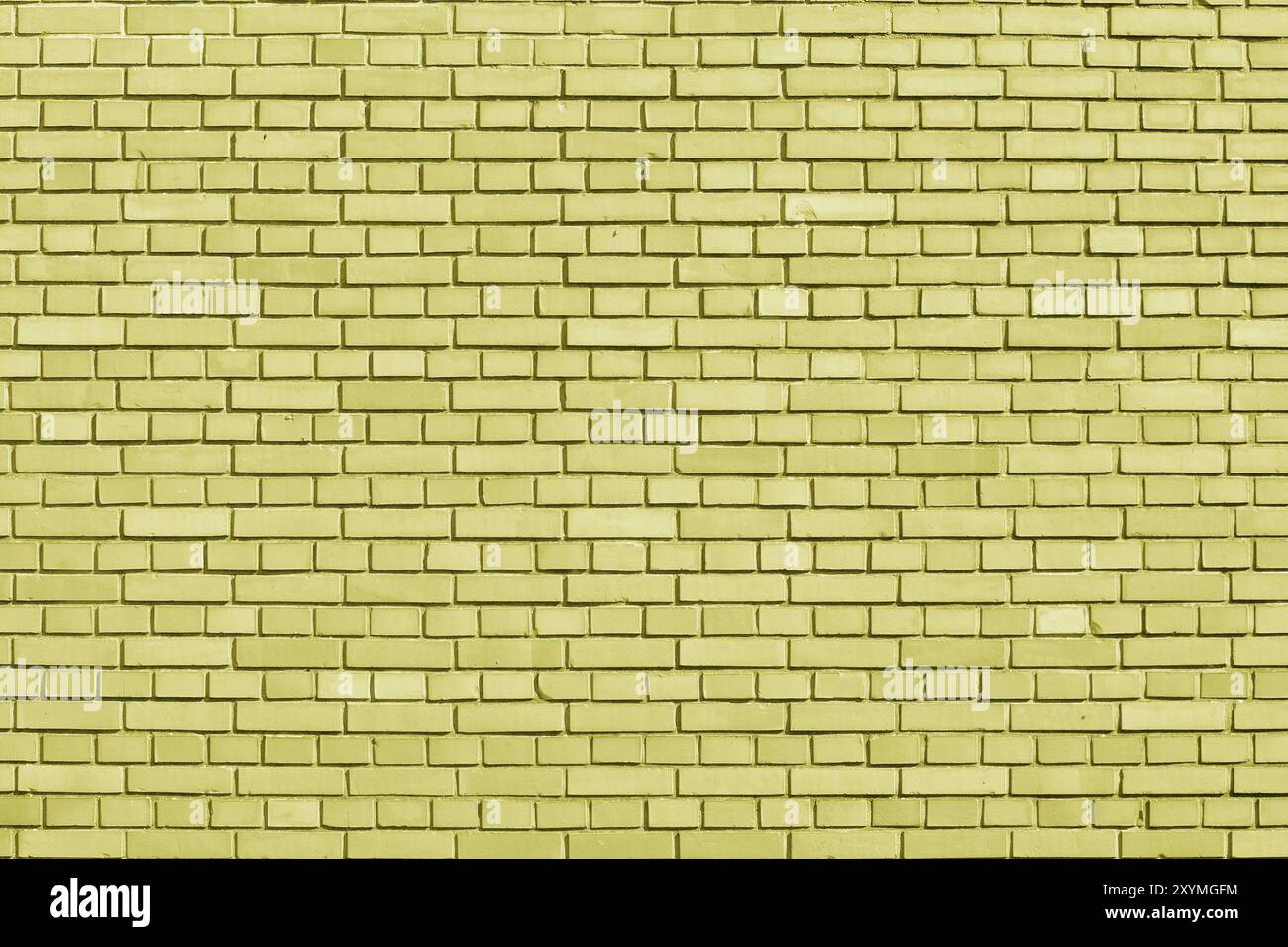 Limelight colored brick wall background Stock Photo