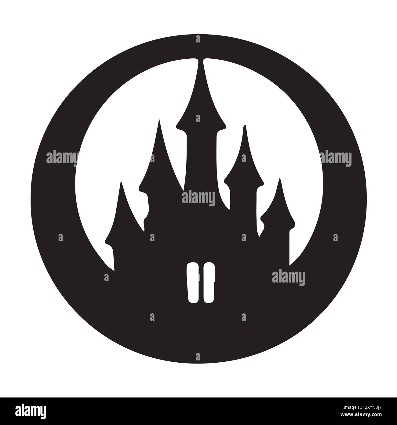 a church silhouette Stock Vector